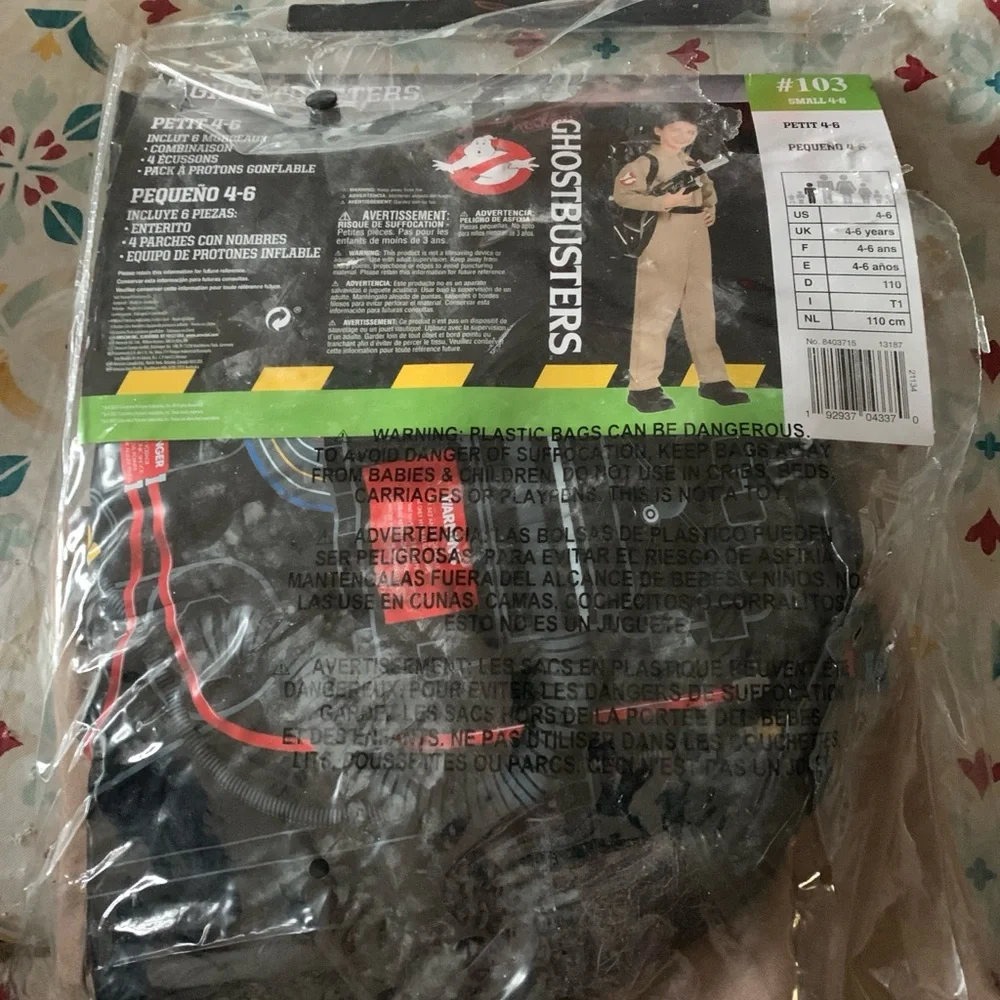 Rubie's Ghostbusters Kids Costume - Beige and Black - Picture 3 of 7